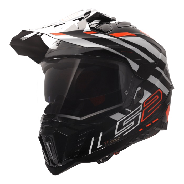 EXPLORER PLUS F BLACK ORANGE｜オフロードヘルメット｜の通販なら
