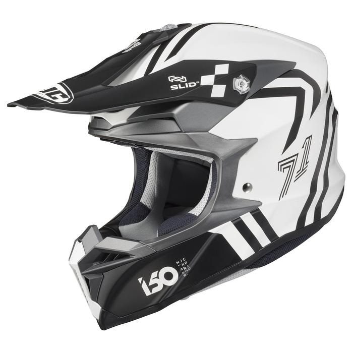 HJH249 i50 ヘックス オフロードヘルメット WHITE/BLACK｜オフ