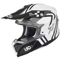 HJH249 i50 ヘックス オフロードヘルメット WHITE/BLACK｜オフ