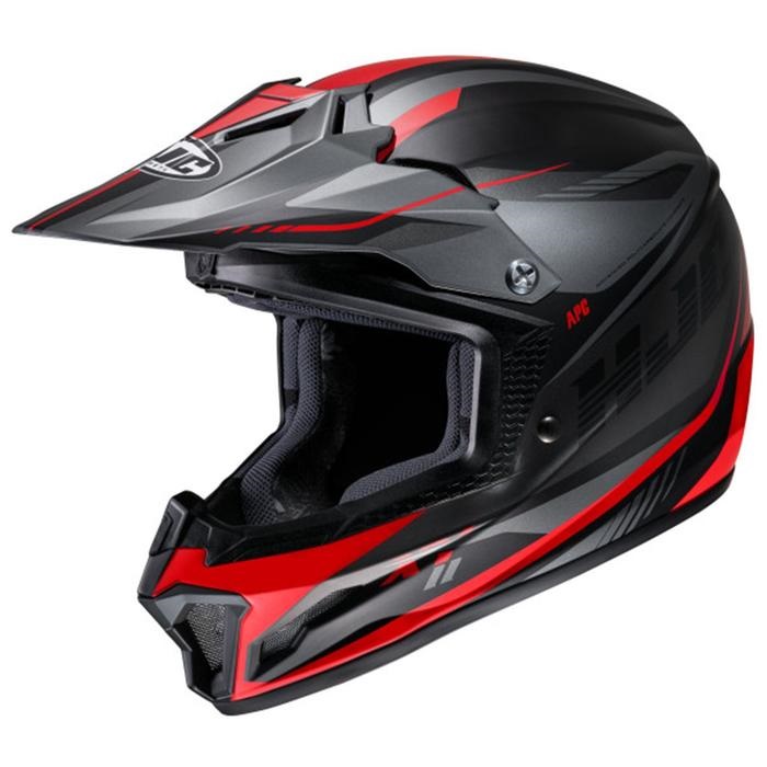 HJH251 CL-XYⅡ ドリフト オフロードヘルメット BLACK/RED｜オフ