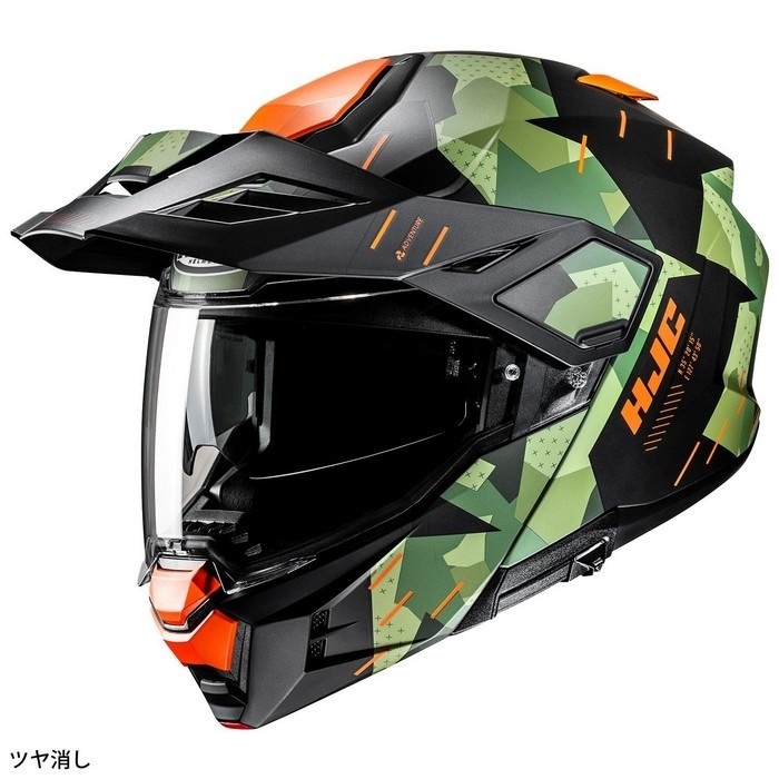 HJH302 i80 ロキ BLACK/GREEN(MC47SF)｜オフロードヘルメット｜の通販