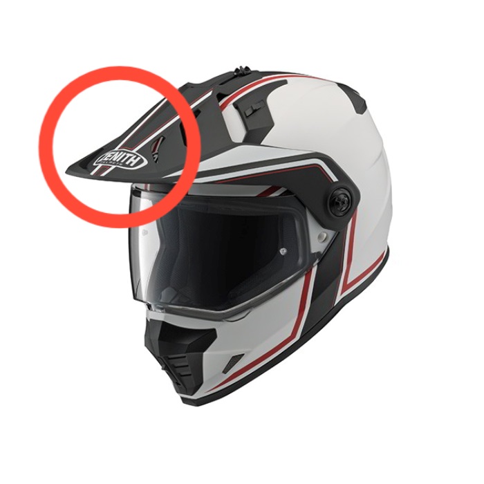 YX-6 ZENITH Graphic バイザー(GF-03 レッド)