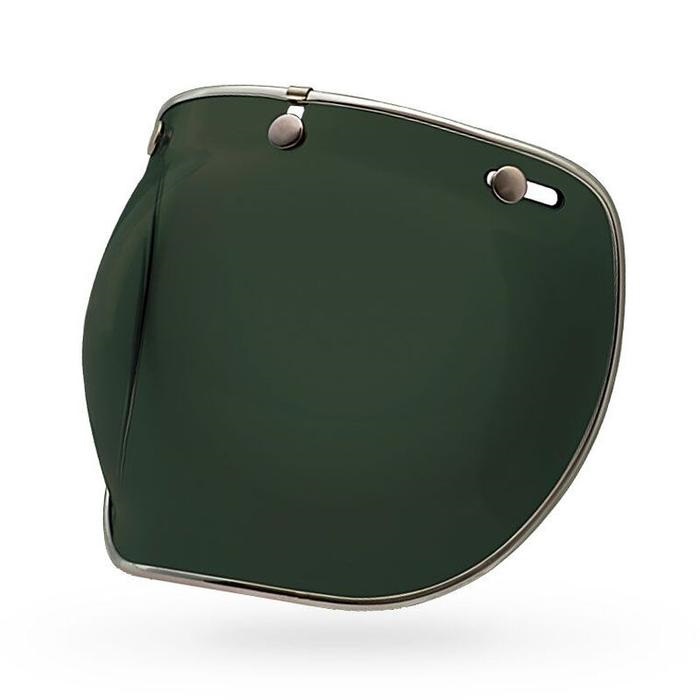 3-SNAP BUBBLE DELUXE SHIELD(WAYFARER GREEN)