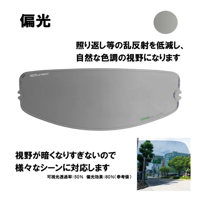 ULOOK 防曇フィルム SHOEI CWR-F用(偏光)