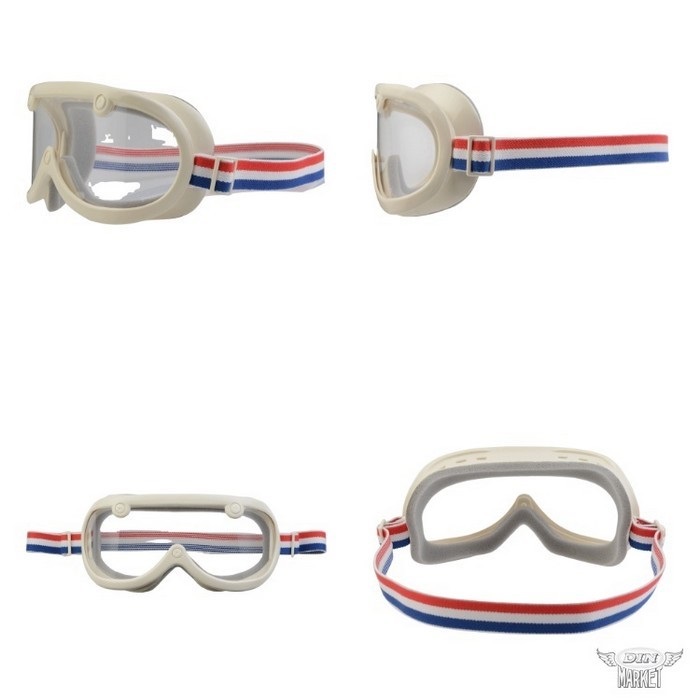 60's VINTAGE GOGGLES STANDARD MODEL(アイボリー／トリコバンド)