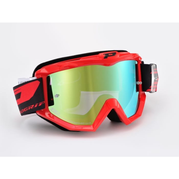 3201FL ATZAKI MIRROR ゴーグル(レッド)