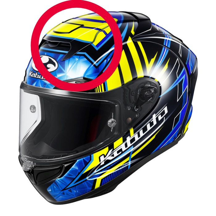 KF17ヘッドセンターベンチレーション  VELLIOヴェリオ(ヴェリオブルーイエロー)