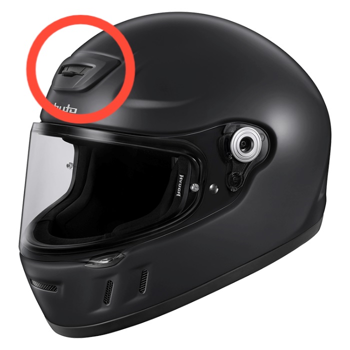HYUGA FC24F ヘッドベンチレーション(ﾌﾗｯﾄﾌﾞﾗｯｸ)