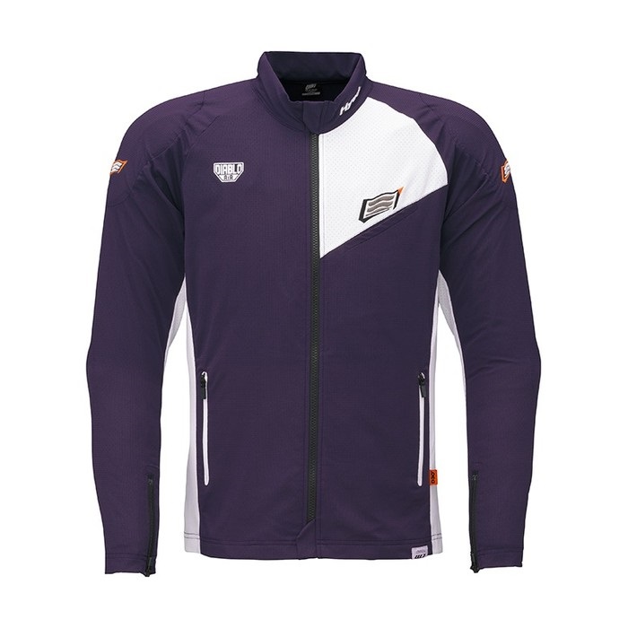 ST-S UCHIMIZU VENTED D3O COOL DRY JAC NAVY/WHITE｜メッシュ 