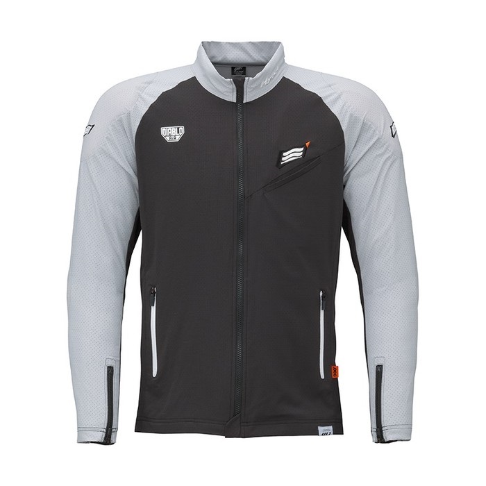 ST-S UCHIMIZU VENTED D3O COOL DRY JAC GREY/BLACK｜メッシュ 