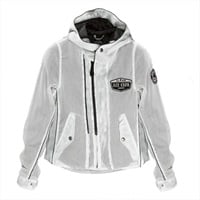 W2 Hooded See-through Mesh Jacket フーデッド シースルーメッシュジャケット プラチナホワイト