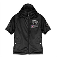 【在庫限り】 Short Sleeve See-through Mesh Jacket ショートスリーブ シースルーメッシュジャケット ブラック