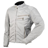 RR7313 ライディングZIPメッシュジャケット シルバー
