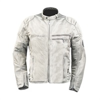 RR7354 ライディングZIPメッシュジャケットEM オールシルバー