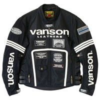 VS25105S MESH RIDERS JACKET メッシュライダースジャケット ブラック / ホワイト