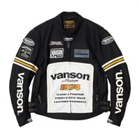 VS26105S MESH RIDERS JACKET メッシュライダースジャケット ブラック / ホワイト