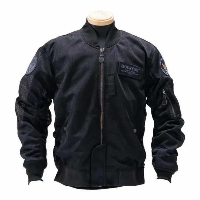 在庫限り】HTVA2611S MA-1 MESH M/C ジャケット BLACK｜メッシュ