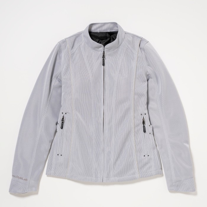 ROJ130 スタイルアップメッシュジャケット ICE GRAY｜メッシュ
