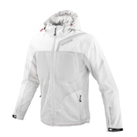 在庫限り】 JK-179 エニグマライト ハーフメッシュパーカ 【Light Grey