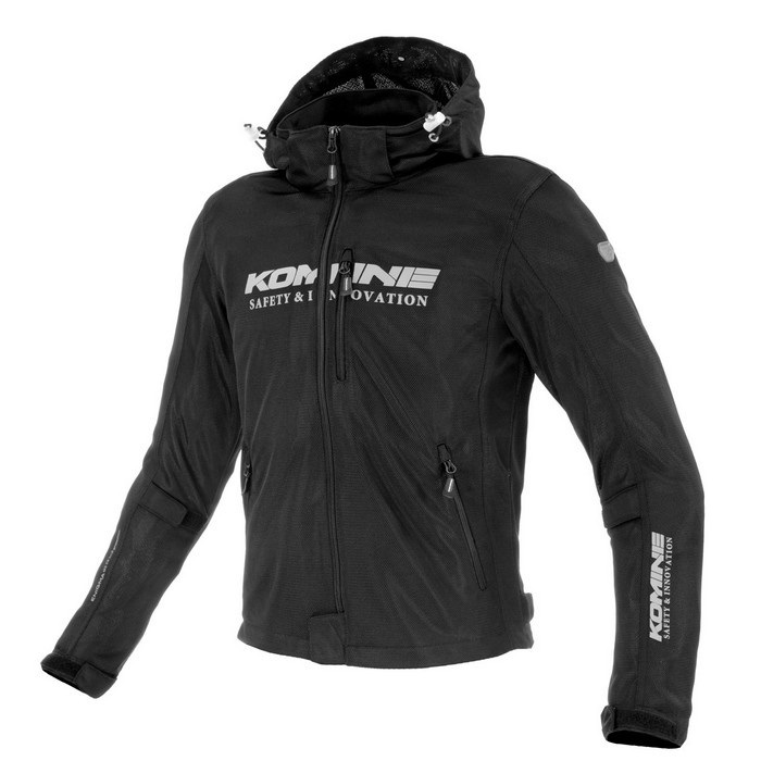 JK-186 エニグマG2フルメッシュパーカ KOMINE Black｜メッシュ