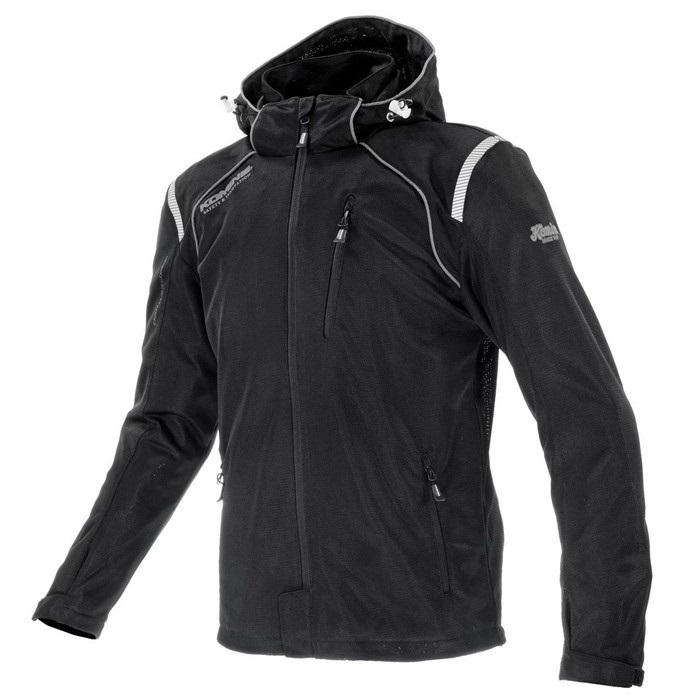 JK-1355 エニグマG2フルメッシュパーカ Solid Black｜メッシュ