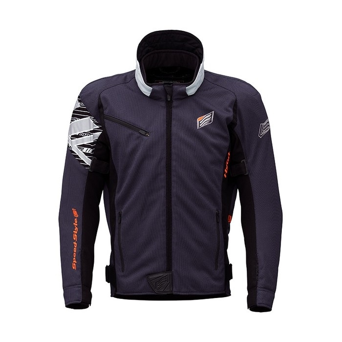 STJ049D ST-X BACK-iD D3O JAC (COOL NECK)NAVY｜メッシュジャケット