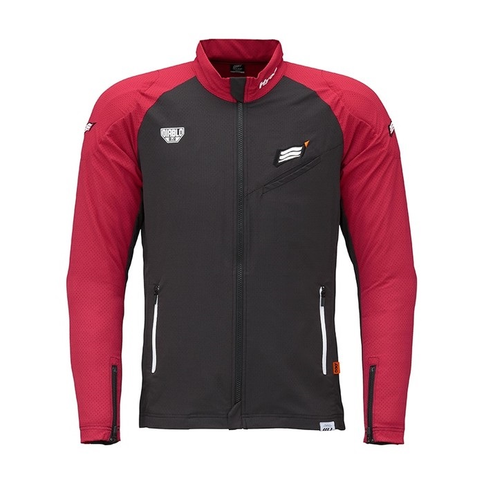 ST-S UCHIMIZU VENTED D3O®︎ COOL DRY JAC ST-S UCHIMIZU VENTED D3O COOL DRY JAC RED/BLACK｜メッシュ