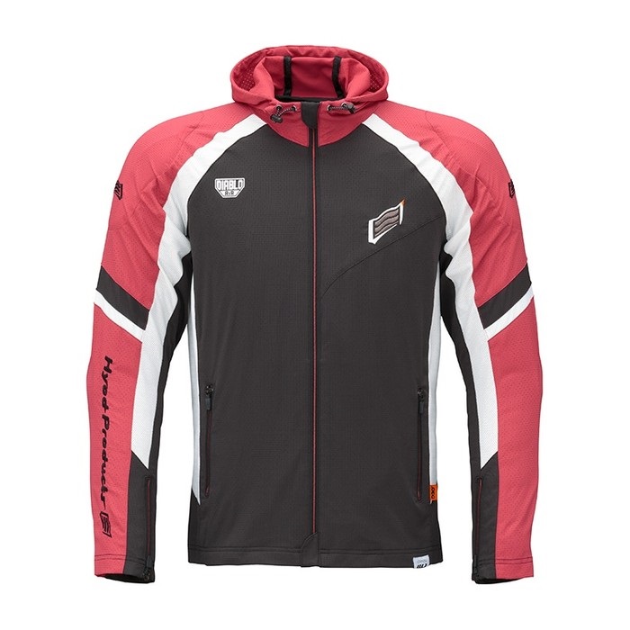 STJ310DNM ST-S UCHIMIZU VENTED D3O COOL DRY PARKA RED/BLACK