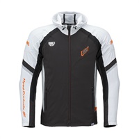 STJ310DNM ST-S UCHIMIZU VENTED D3O COOL DRY PARKA WHITE/BLACK
