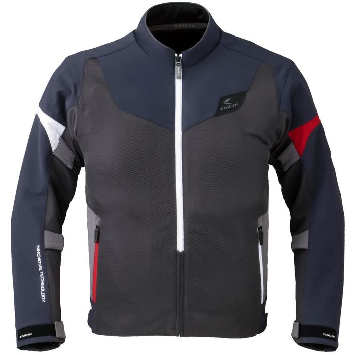RSJ342 クイックドライ レーサー ジャケット ASH NAVY｜メッシュ