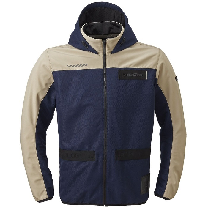 RSJ334 エアーフリップパーカ BEIGE/NAVY｜メッシュジャケット｜の通販