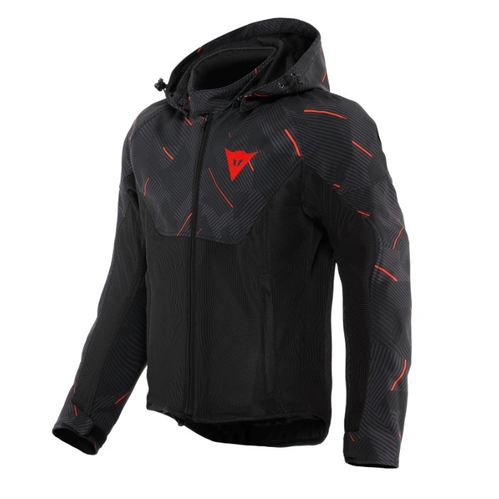 ACCELERATA AIR TEX JACKET ASIAN FIT 19M-BLACK/CAMO GRAY/RED