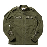 【在庫限り】ROJ123 ミリタリージャケット KHAKI