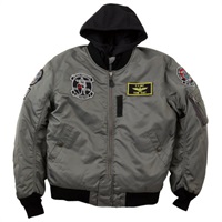 HTVA-2321W MA-1 BLACK KNIGHT M/C JAC ジャケット GUNMETAL