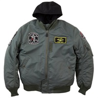 HTVA-2321W MA-1 BLACK KNIGHT M/C JAC ジャケット KHAKI