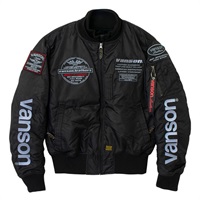 VS25108W MA-1 JACKET BLACK/SILVER