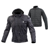 JK-6235 ハイプロテクトソフトシェルシステムパーカ セット 【Black Camo】