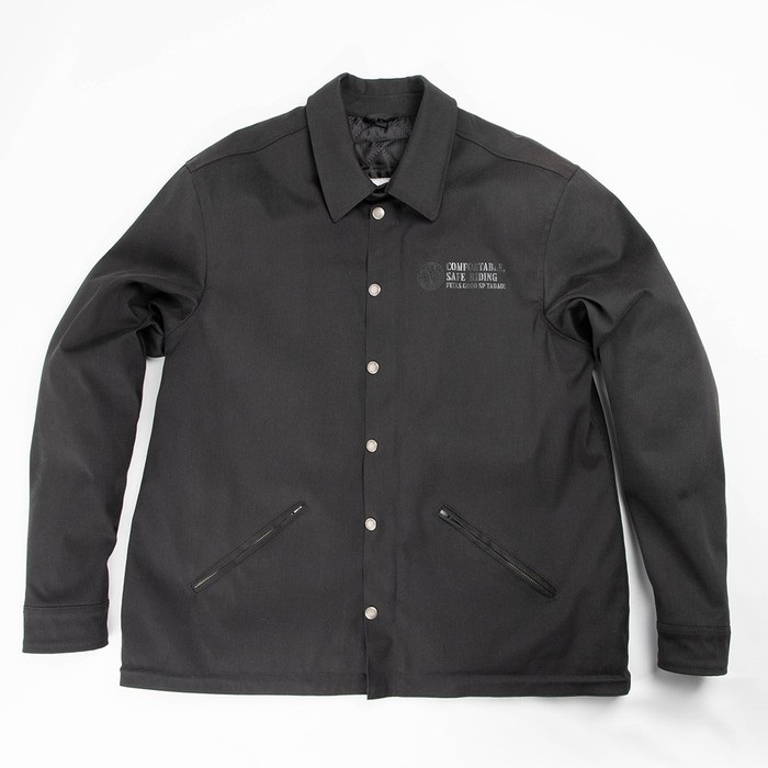 SPJ-10 【SP忠男コラボ】防風ツイルコーチジャケット ブラック