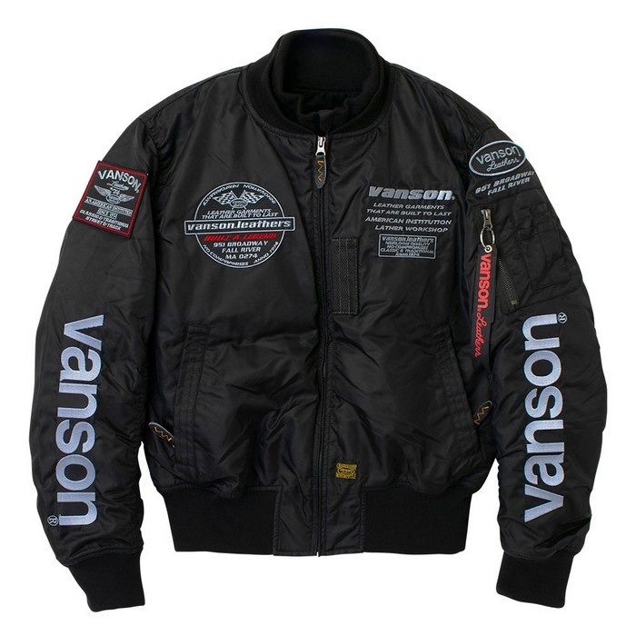 VS25108W MA-1 JACKET BLACK/SILVER｜ウィンタージャケット｜の通販