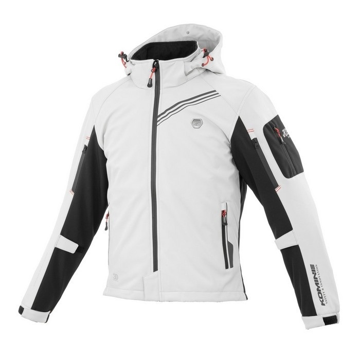 JK-5795 エニグマG2 ソフトシェルパーカ Light Grey Black｜ウィンター