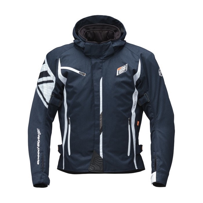 R*ド様 【ウインタージャケット】HYOD STJ547 BACK-iD D3O STJ547DN ST-X TEXTILE〔BACK-iD D3O〕 NAVY/WHITE｜ウィンター