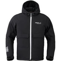 ふーさん品 RSJ732 ソフトシェル フーディ BLACK/WHITE｜ウィンタージャケット｜の