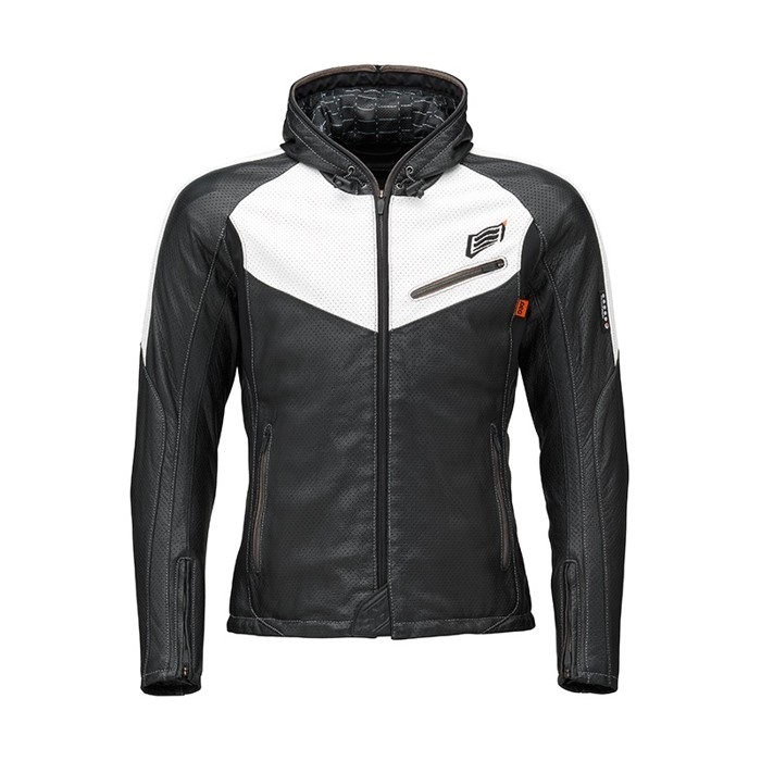 HSL307D CELTIS D3O ST-X Lite LEATHER JAC BLACK/WHITE｜レザー 