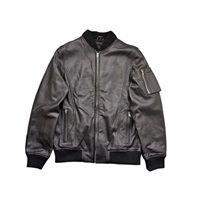AWL-007 MA-1 シープレザージャケット BLACK