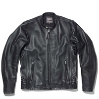 1636 EURUS レザーシングルライダースジャケット ブラック