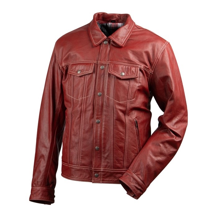 25SJ-1 レザージャケット レッド｜レザージャケット｜の通販なら