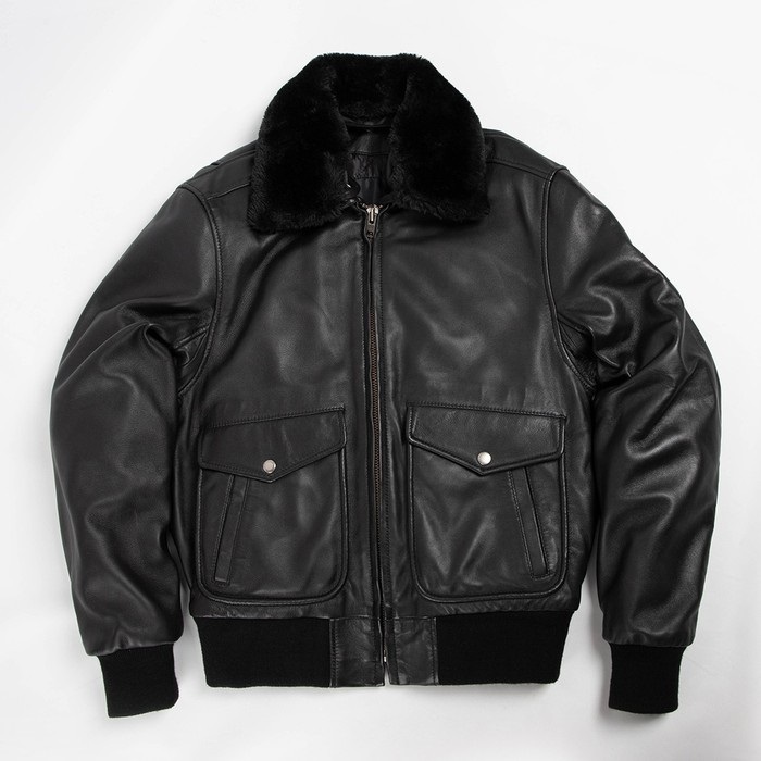 25WJ-4 シープレザーフライトジャケット ブラック｜レザージャケット
