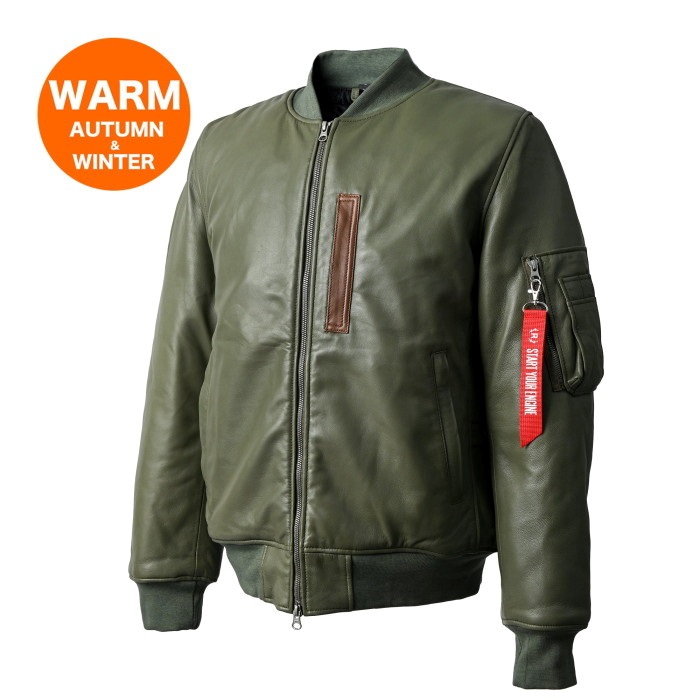 MOTO MA-1 JKT SAGE GREEN RLWJ009｜レザージャケット｜の通販