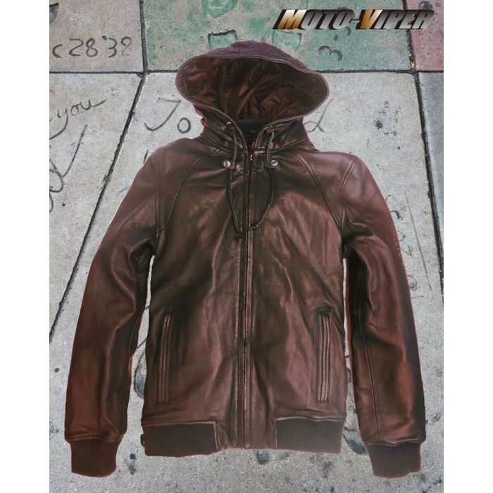 MV-010 シープレザーパーカジャケット BROWN｜レザージャケット｜の