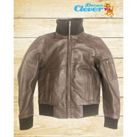 CDL-116 MA-1 レディスライダースジャケット BROWN｜レザージャケット
